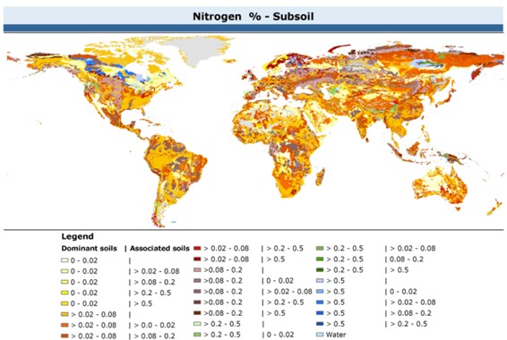 Distribución global Nitrógeno